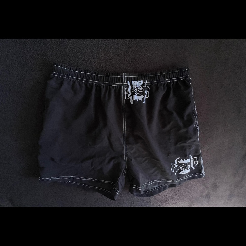 Rough Trade Gear LA Logo Print Men’s Swim Trunks Board Shorts Rare!